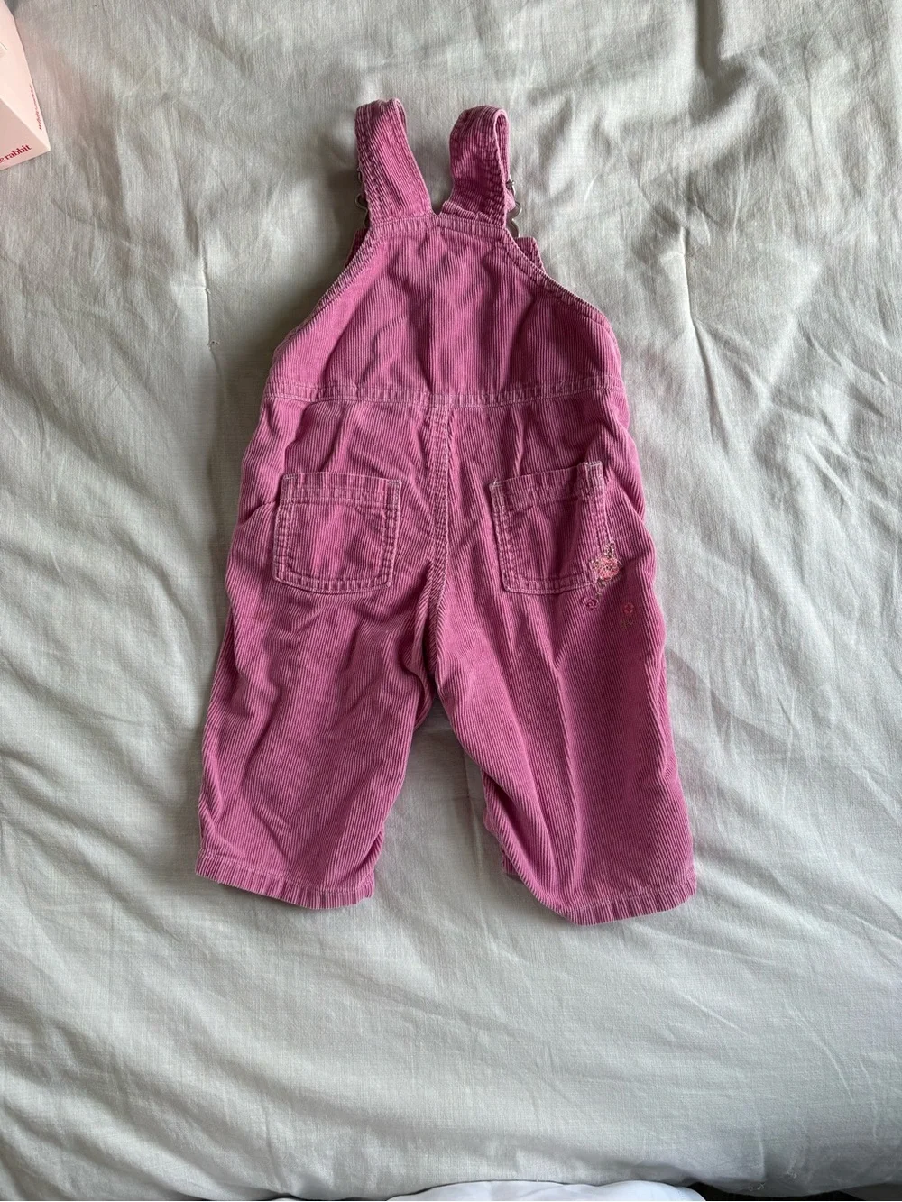 Vintage Carter's Pink Corduroy Girls Overalls